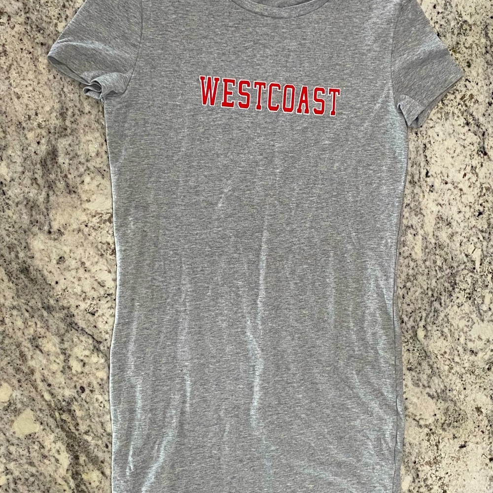 Grey t-shirt dress